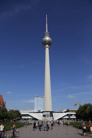 The Fernsehturm at Alexanderplatz