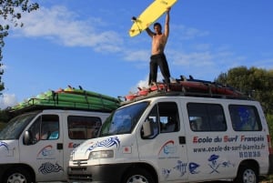 Biarritz : Cours de surf sur la côte Basque.