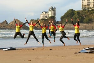 Biarritz: lezioni di surf sulla spiaggia della Côte des Basques
