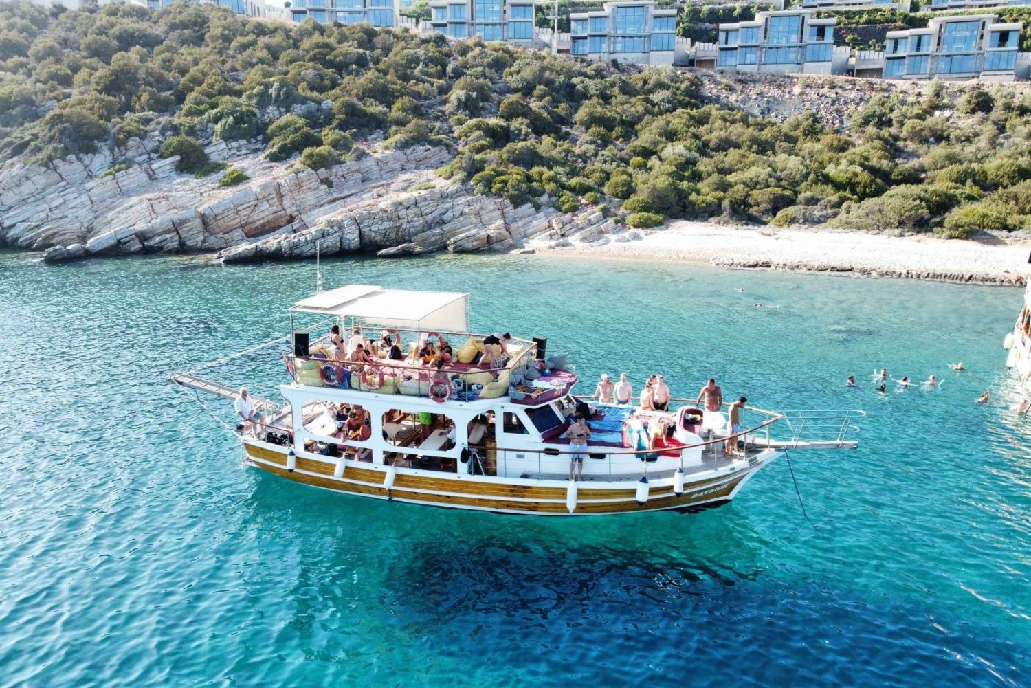 Boattrip para Bodrum Maledives para passageiros da Virgin Cruise