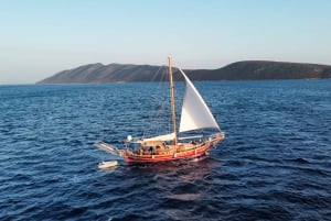 Bodrum: całodniowy prywatny rejs łodzią z lunchem
