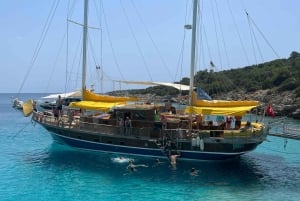 Bodrum: Wycieczka łodzią na wyspę Orak z lunchem i opcjonalnym transferem