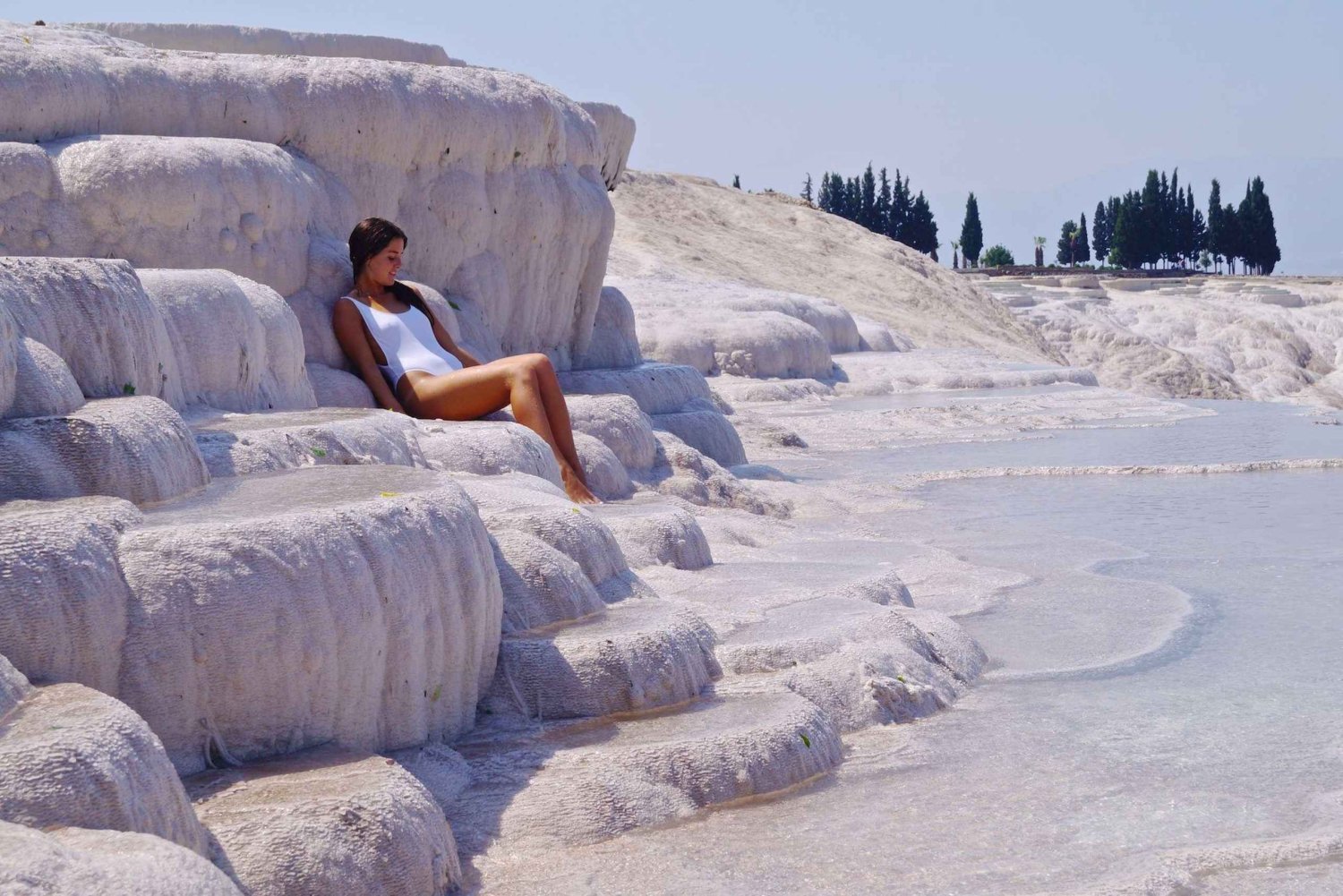 Bodrum: Zamek Bawełniany Pamukkale i jednodniowa wycieczka do Hierapolis z lunchem