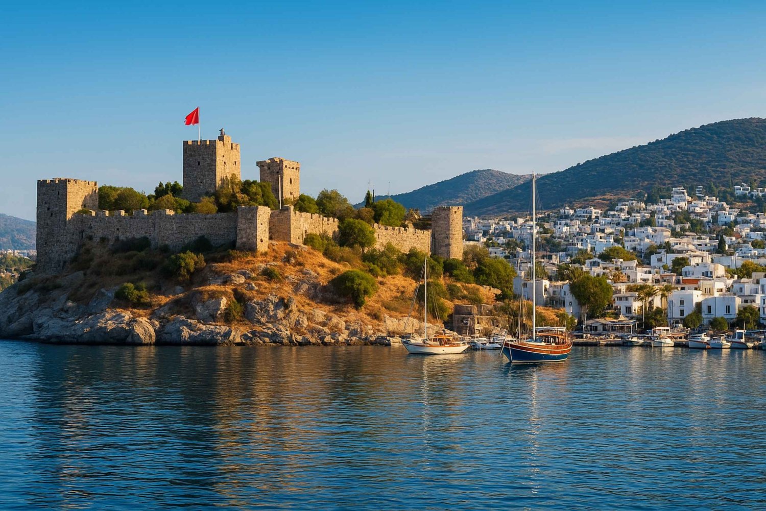 Bodrum port: Guided City Tour with Castle & Mausoleum Visit
