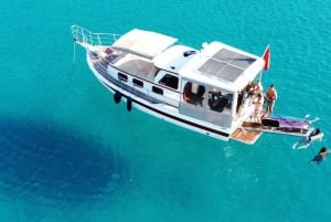 Tour privado en barco por Bodrum con almuerzo y paradas para nadar.