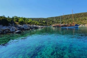 Bodrum: Privat motorbåtstur med badstopp och lunch