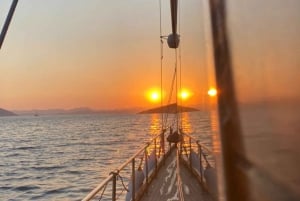 Bodrum privé boottocht bij zonsondergang