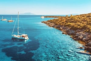 From Bodrum: Orak Island Boat Trip with Swim Stops and Lunch