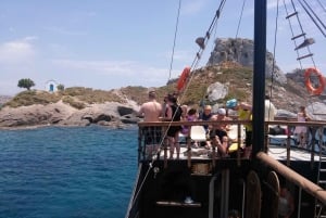 Kardamaina: crociera in barca pirata a 3 baie con pranzo barbecue