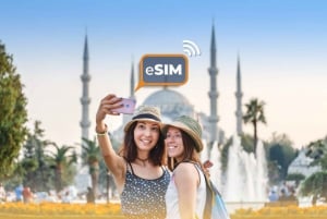 Ölüdeniz / Turquia: Internet em roaming com dados móveis eSIM