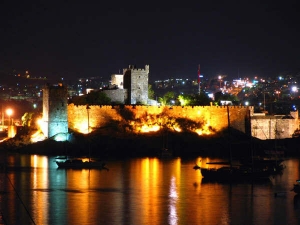 Bodrum Castle by night