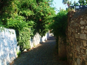 Narrow streets of Bodrum