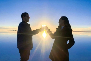 2 jours d'excursion privée dans les plaines salées au départ d'Uyuni en pluies