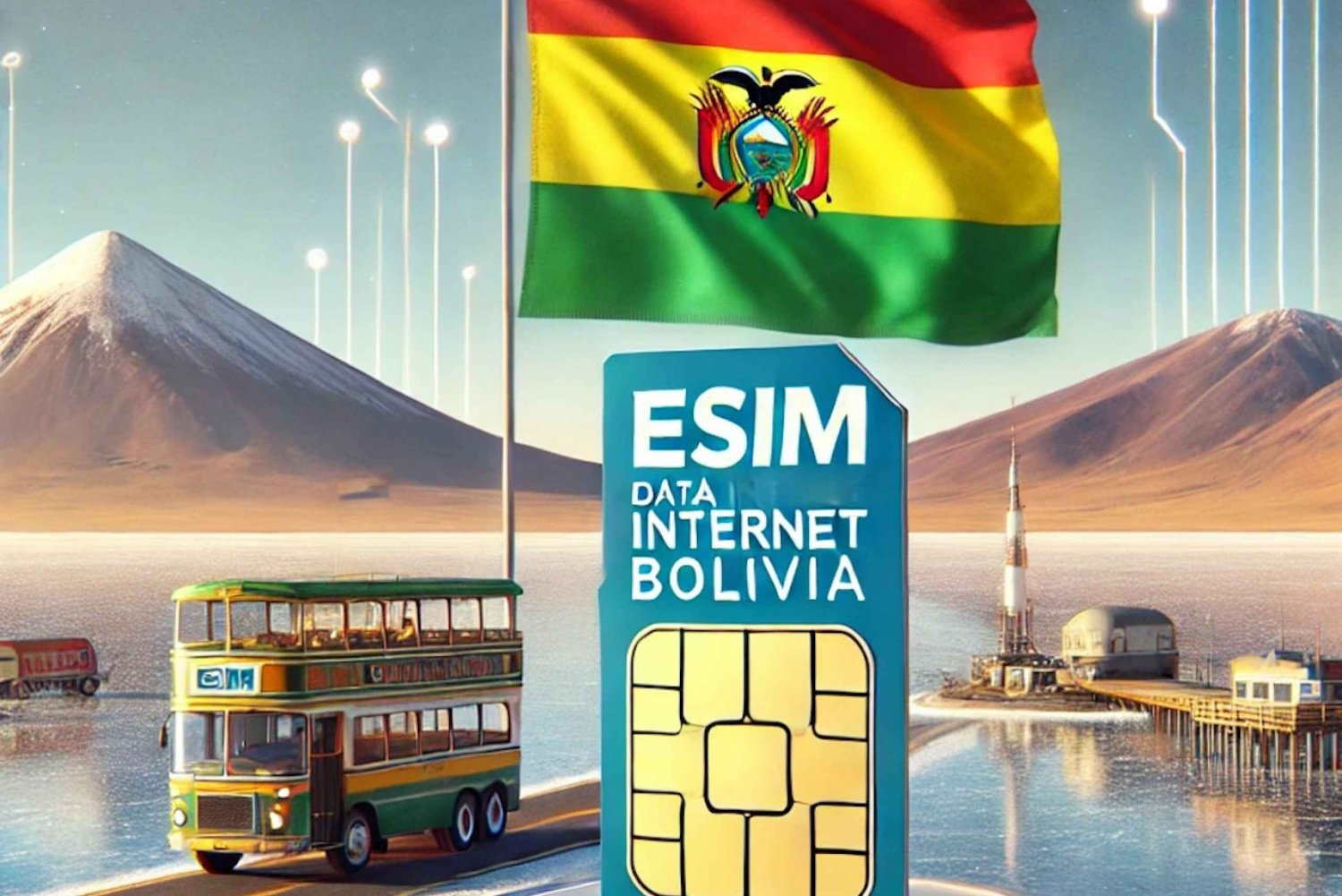 Bolivia: eSIM Internet Data Plan for 4G/5G