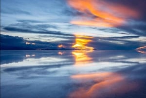 Bolivia: Solnedgang på saltslettene Salar de Uyuni