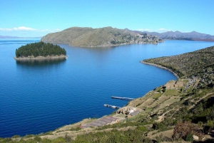 Katamaran auf dem Titicacasee und Besuch der Isla del Sol