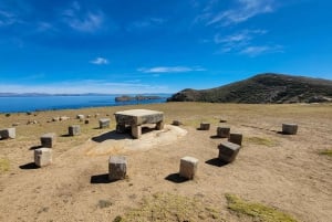 Copacabana: Sun and Moon Island Adventure with Trout Lunch