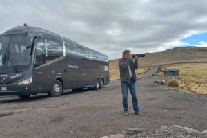 Z Colca: Autobus turystyczny z Chivay do Puno