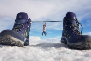 Van La Paz: excursie naar de zoutvlakten van Uyuni + retourbus