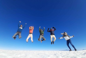 From Uyuni: 2-Day Uyuni salt flats & red lagoon.