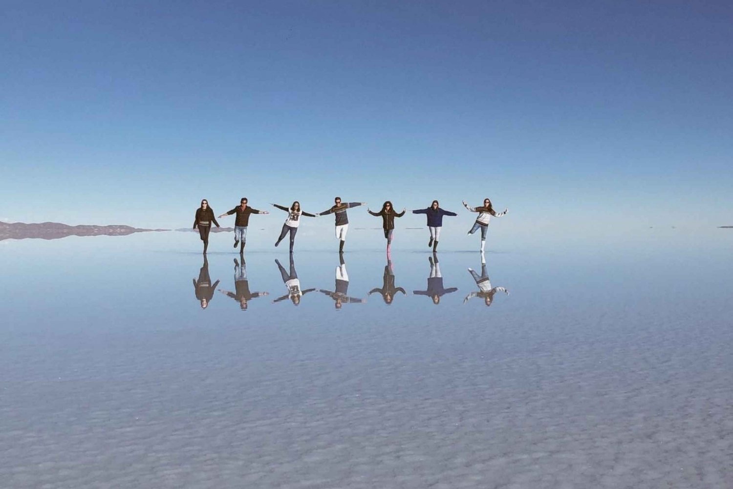 Fra Uyuni: Salar de Uyuni med Incahuasi-øya - heldagstur