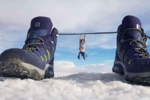 Fra Uyuni: Tur på saltslettene i Uyuni + fotoshoot + solnedgang