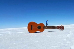 Z Uyuni: Uyuni Salt Flats z wyspą Incahuasi - cały dzień