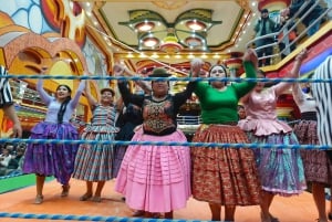 La Paz-El Alto:Cholitas Wrestling Show av brottarna
