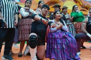 La Paz-El Alto:Cholitas Wrestling Show av brottarna