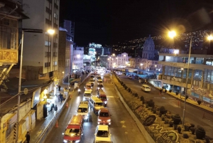 La Paz: Tour nocturno con viaje en teleférico