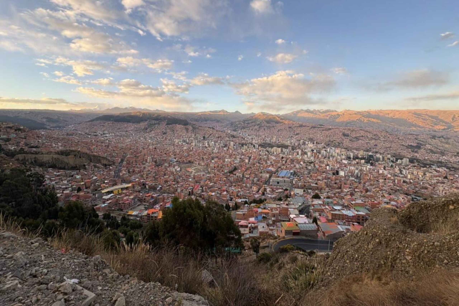 La Paz: tour privado al mirador con aperitivos y fotos
