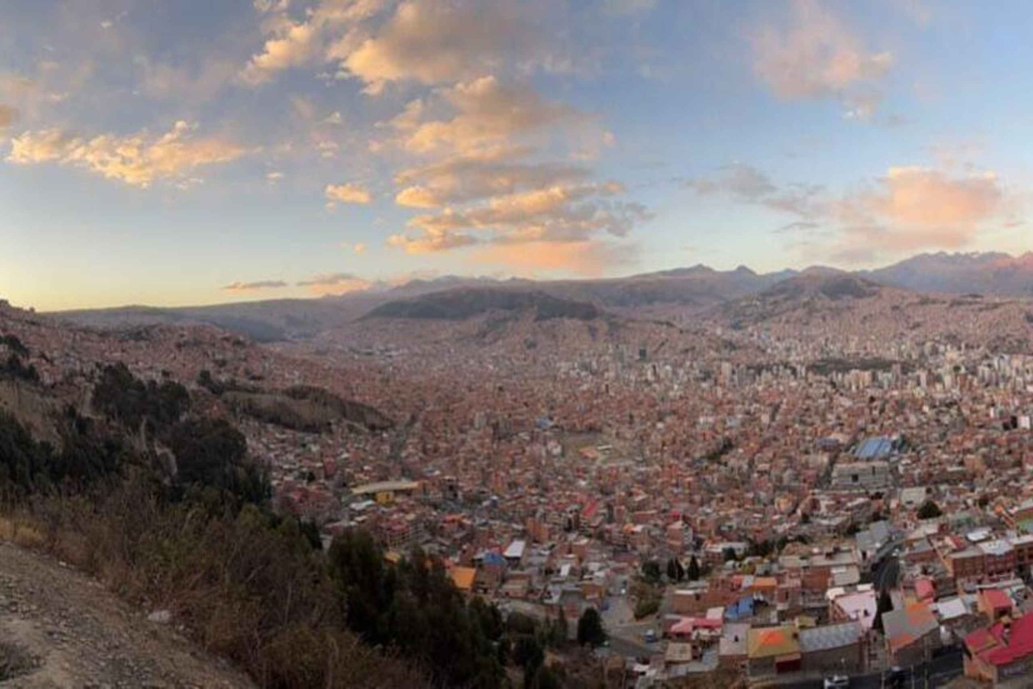 La Paz: tour privado al mirador con aperitivos y fotos