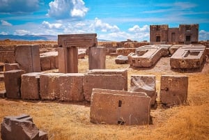 La Paz: Tiwanaku delad tur med lunch + guide