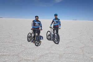 Private biking in the Uyuni Salt Flats