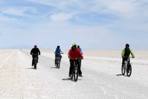 Private biking in the Uyuni Salt Flats