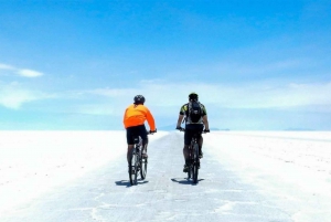 Private biking in the Uyuni Salt Flats