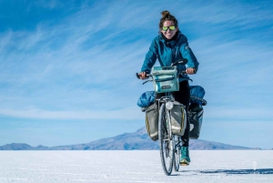 Private biking in the Uyuni Salt Flats