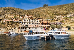 Puno:Catamaran on Titicaca and visit to the Isla del Sol