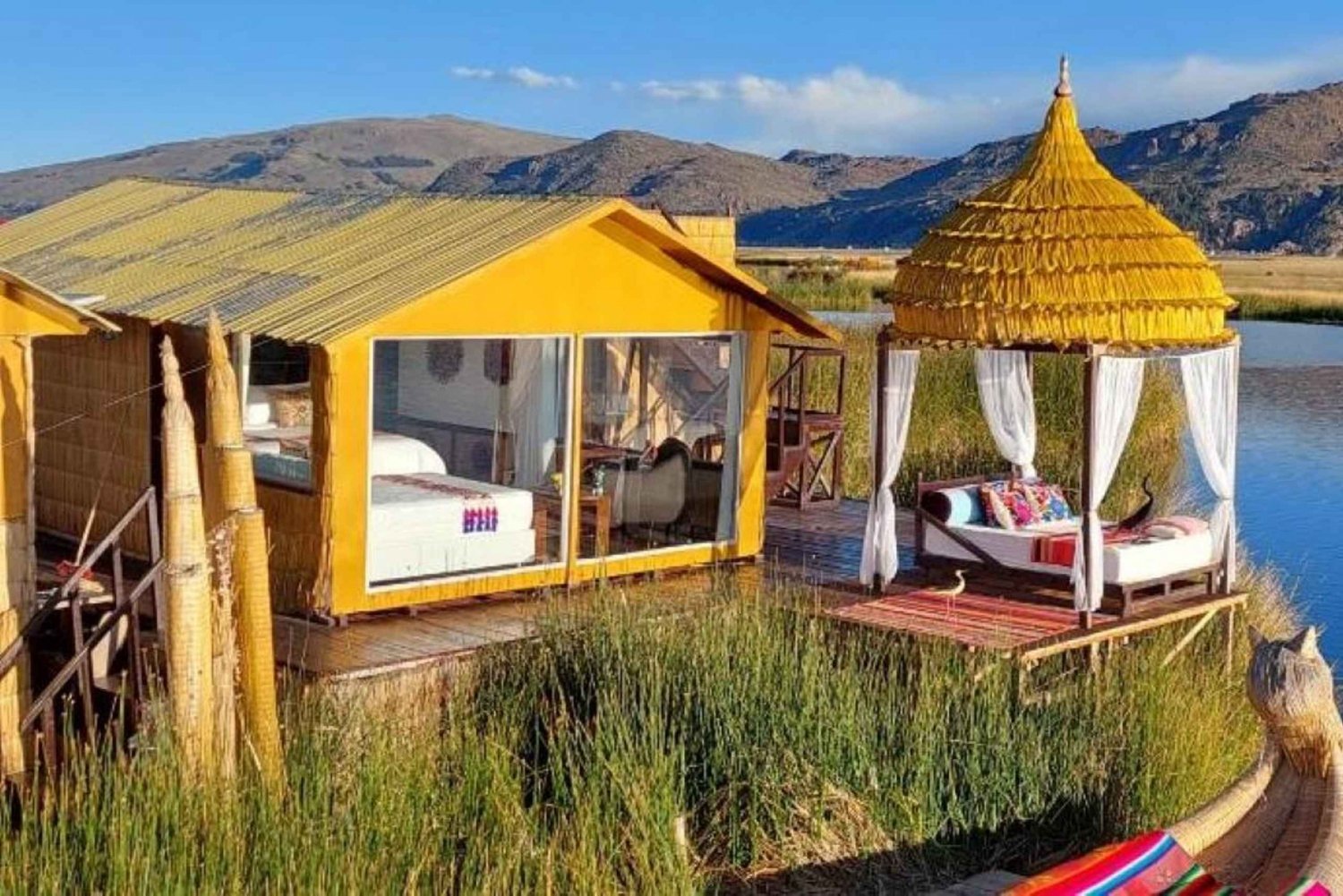 Puno: Insel Uros + schwimmendes Hotel 2 Tage | Abendessen |