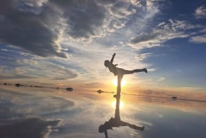 Salar de Uyuni: 1-dagstur med solnedgång