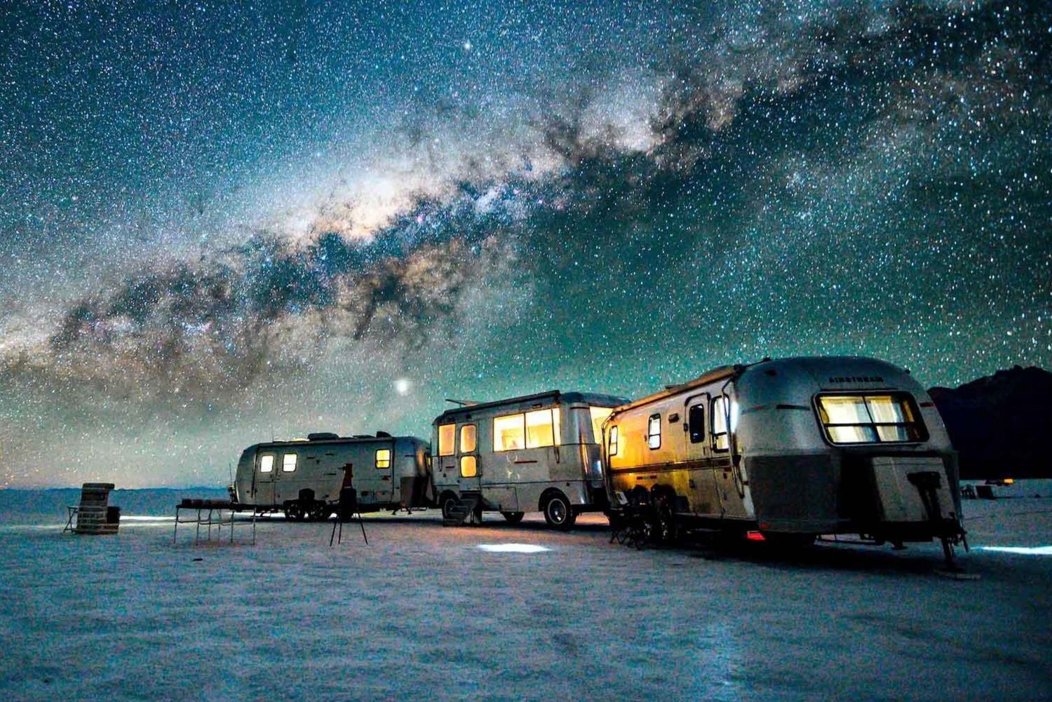 Salar de Uyuni + Pôr do sol e noite estrelada | Privado