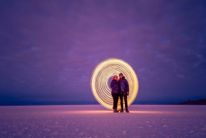 stargazing at the Salar de Uyuni with pickup