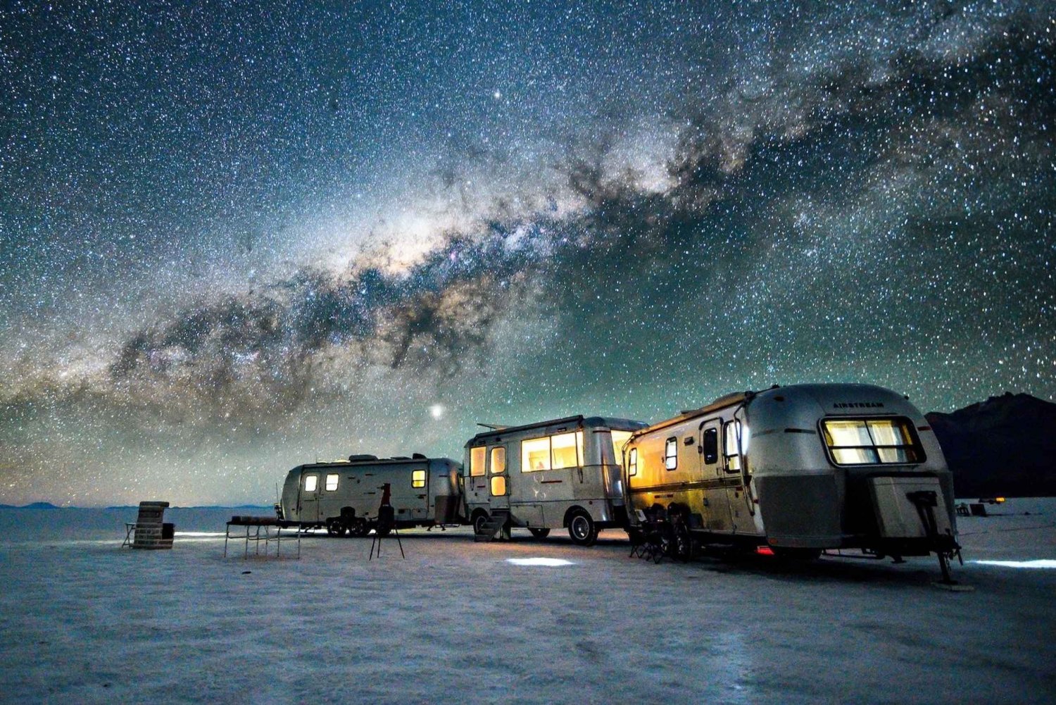 stargazing at the Uyuni Salt Flat