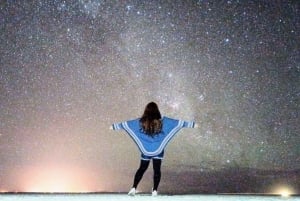 Nascer do sol para observar as estrelas no Salar de Uyuni