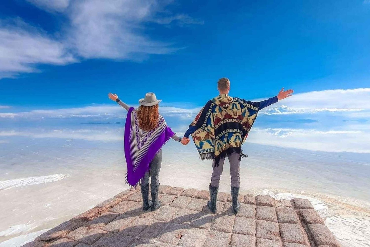 Uyuni:Excursion en jeep d'une journée à l'île d'Incahuasi et aux salines d'Uyuni