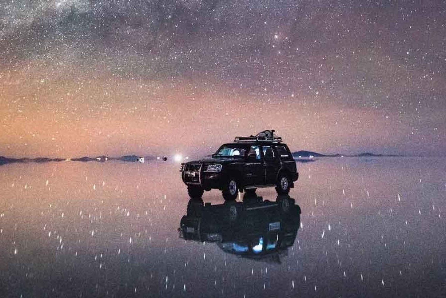 Uyuni: Sterrennacht + Zonsopgang in de zoutvlakten van Uyuni