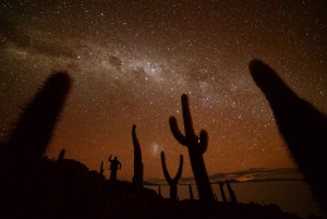 Uyuni: Stjärnornas natt + soluppgång på Salar de Uyuni
