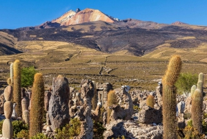 Circuit privé de 2 jours dans les plaines salées d'Uyuni avec le volcan Tunupa
