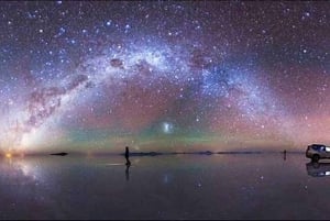 Uyuni Salt Flats: Zachód słońca + nocne gwiazdy