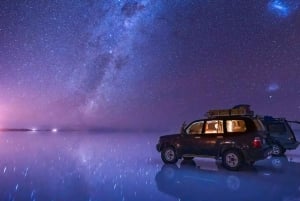 Uyuni : Coucher de soleil + Nuit des étoiles dans le salar d'Uyuni